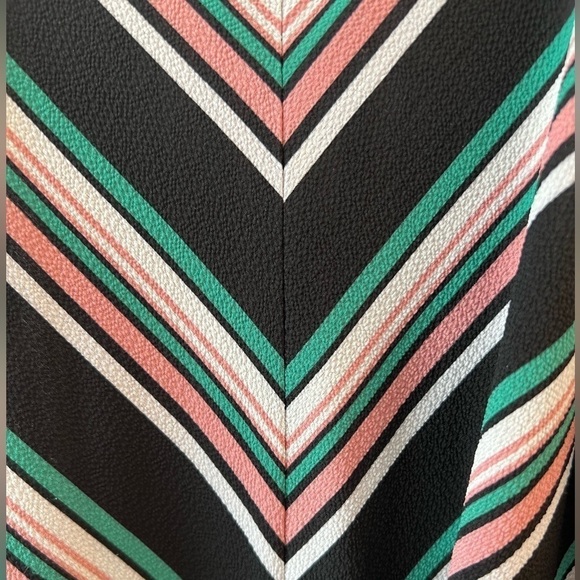 Charming Charlie Dress multi color with tie front size M - Picture 5 of 9